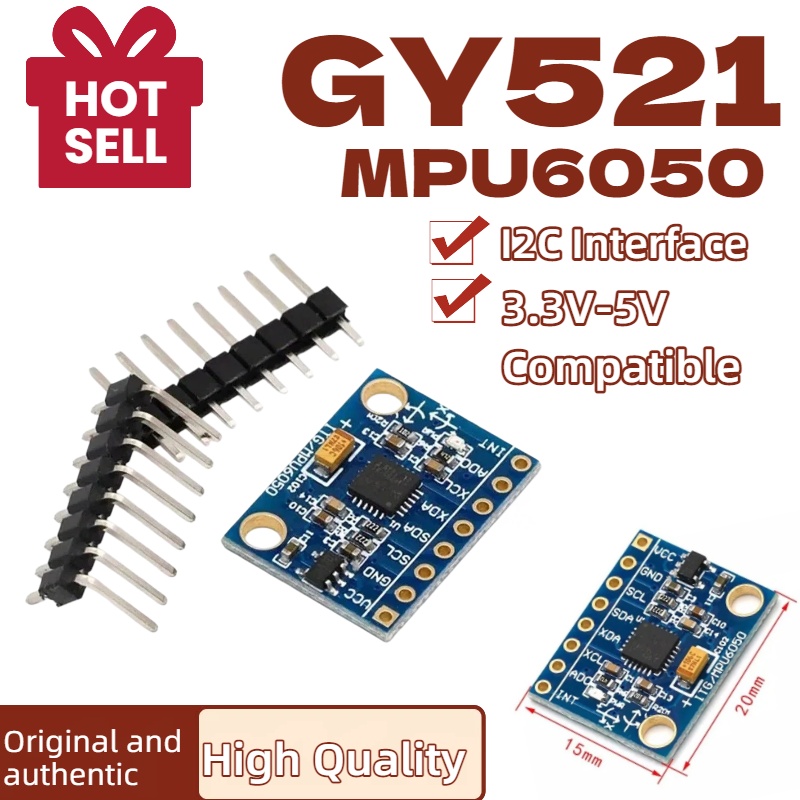 Accelerometer Mpu6050 - 1/5/10 قطعة GY521 GY-521 MPU6050 وحدة