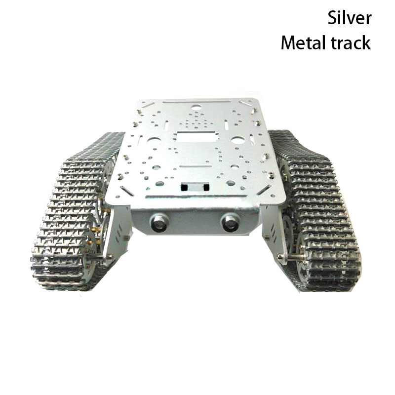 Tracked Robot Chassis - هيكل دبابة معدني بدفع ثنائي مع