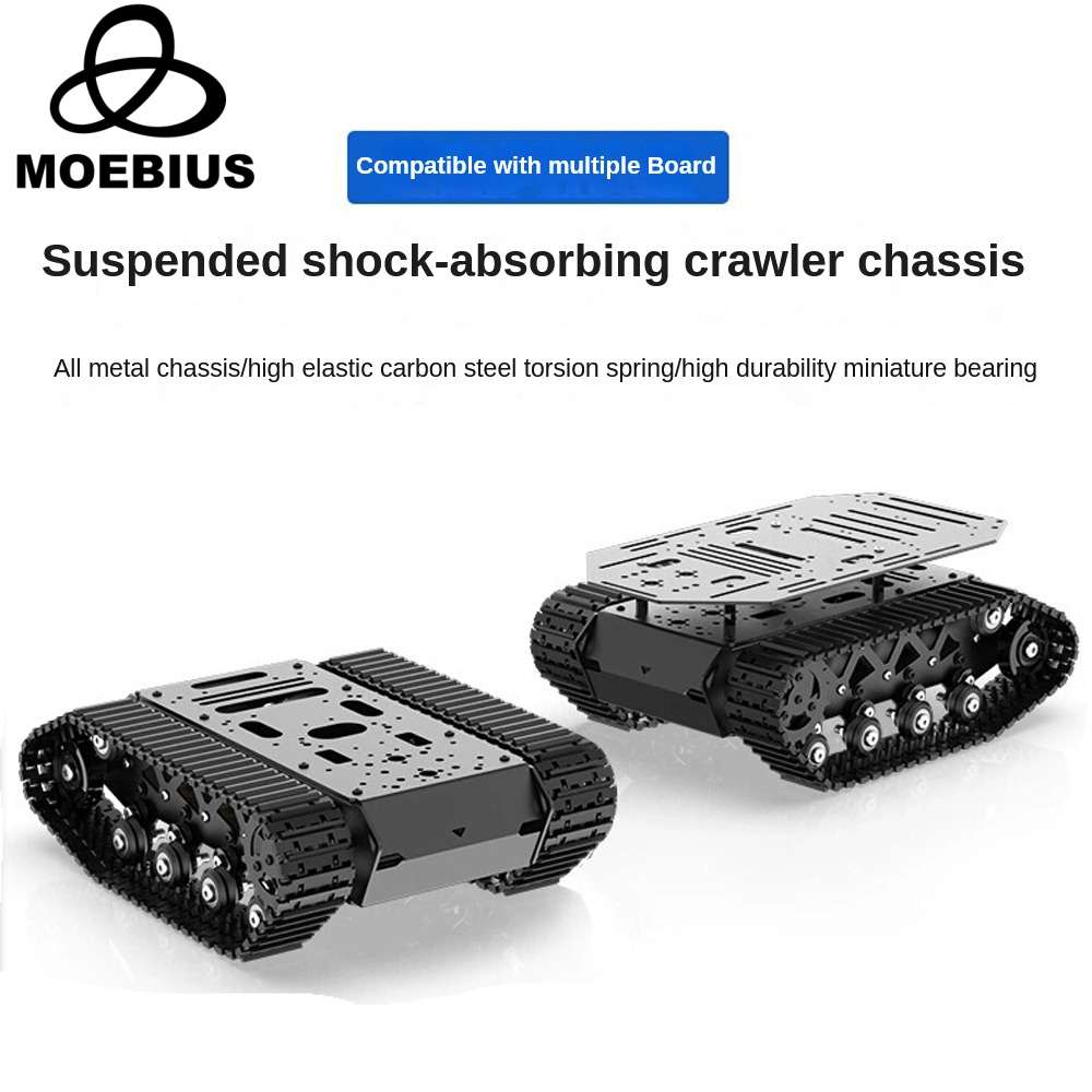 Tracked Robot Chassis - هيكل خزان امتصاص الصدمات المعدني مع