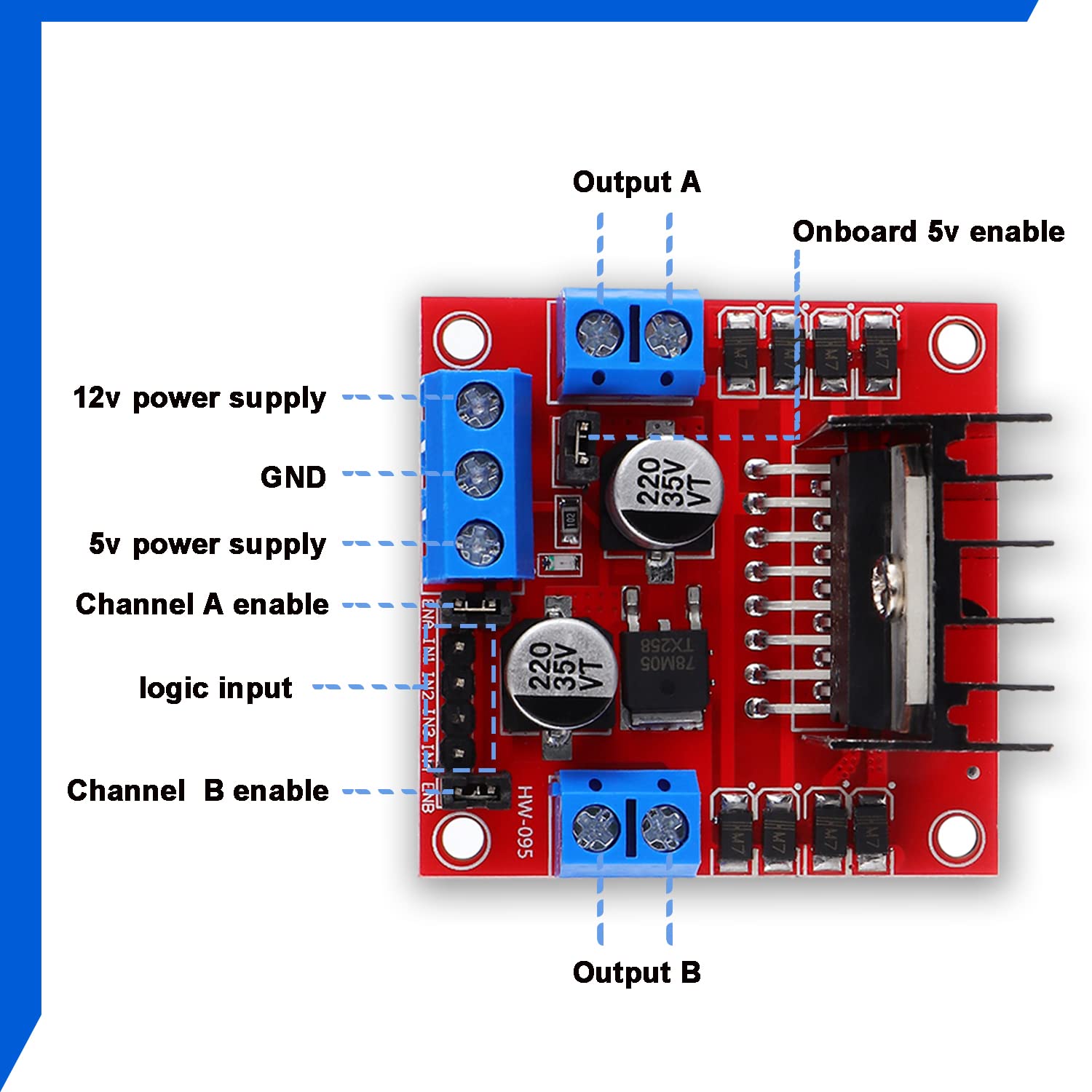L298N لوحة تحكم محرك المحرك تي - مراجعة L298N Module وسعره