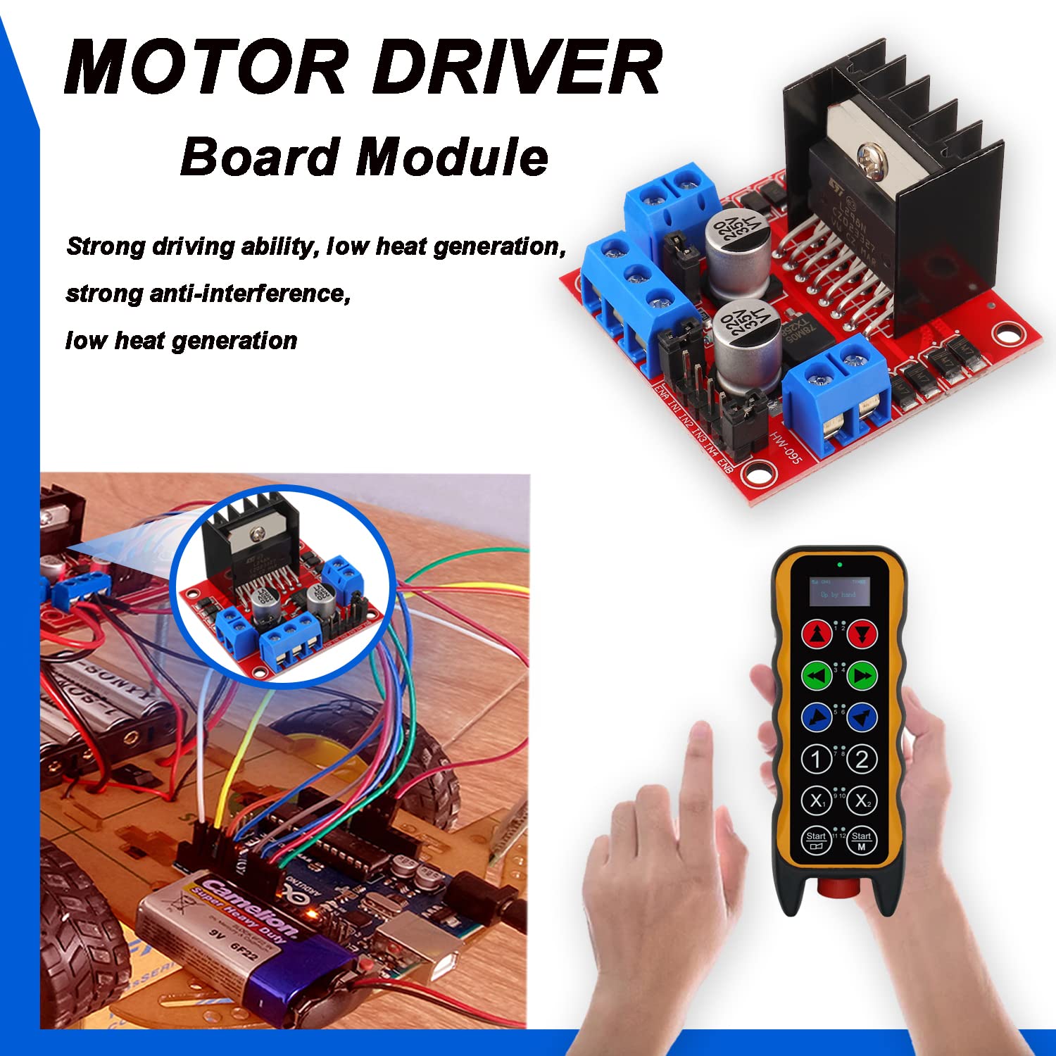 L298N لوحة تحكم محرك المحرك تي - مراجعة L298N Module وسعره