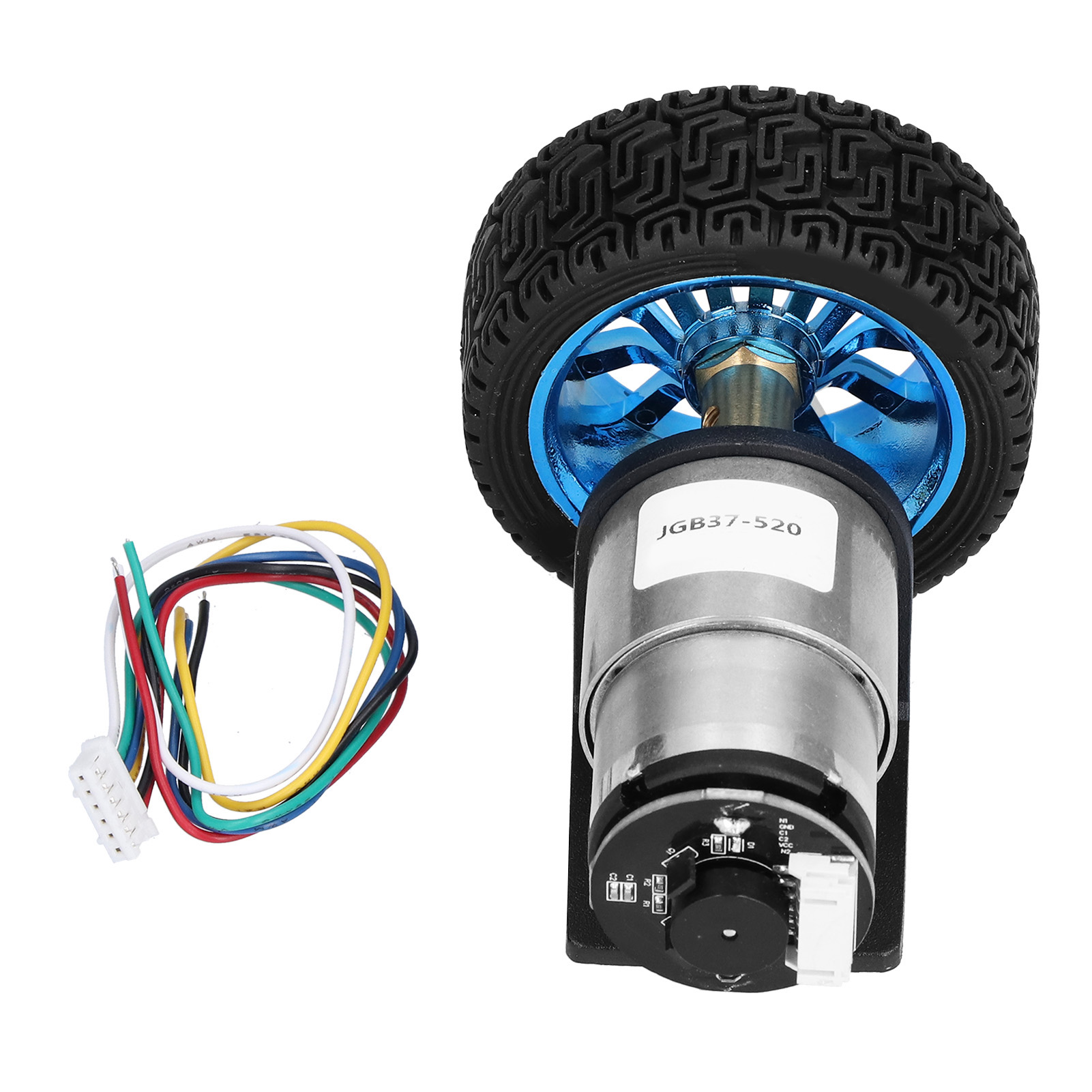 محرك تروس مع مشفر 12 فولت، مجم - مراجعة Geared Motor وسعره
