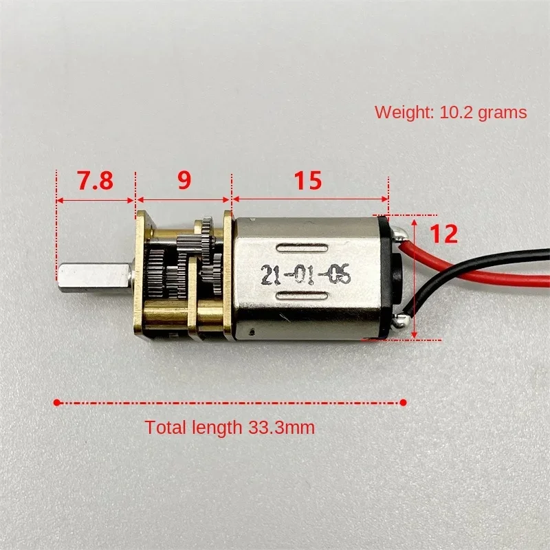 N20 تيار مستمر 3 فولت 18 دورة  - مراجعة Geared Motor وسعره
