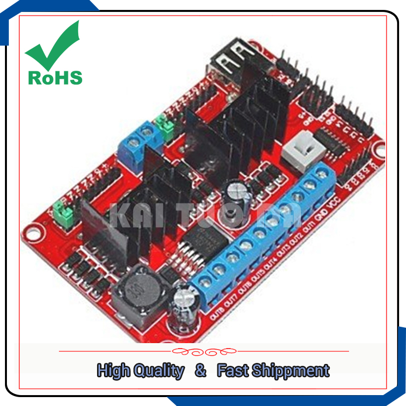 L298N V3 / أربعة 4 وحدة محرك م - مراجعة L298N Module وسعره