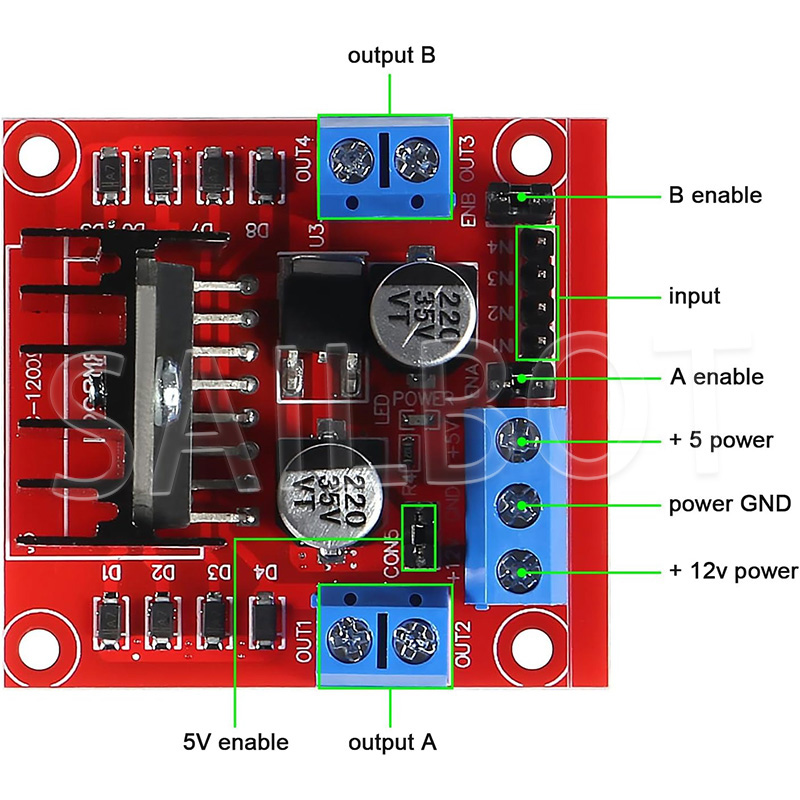 1/5/10 قطعة L298N موتور تيار م - مراجعة Motor Driver L298N وسعره
