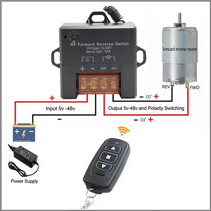 مفتاح تحكم عن بعد BHBD-2X للتش - مراجعة Dc Motor وسعره