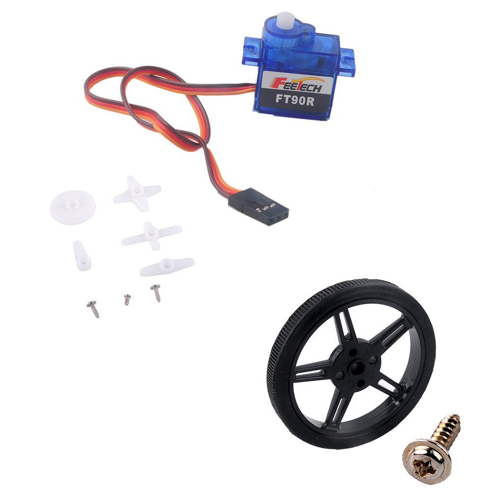 100 قطعة Feetech FT90R-C002 3  - مراجعة Microbit وسعره