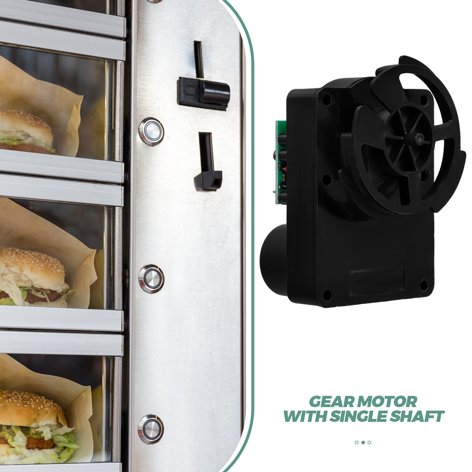 محرك لماكينة البيع الآلي مع نظ - مراجعة Geared Motor وسعره