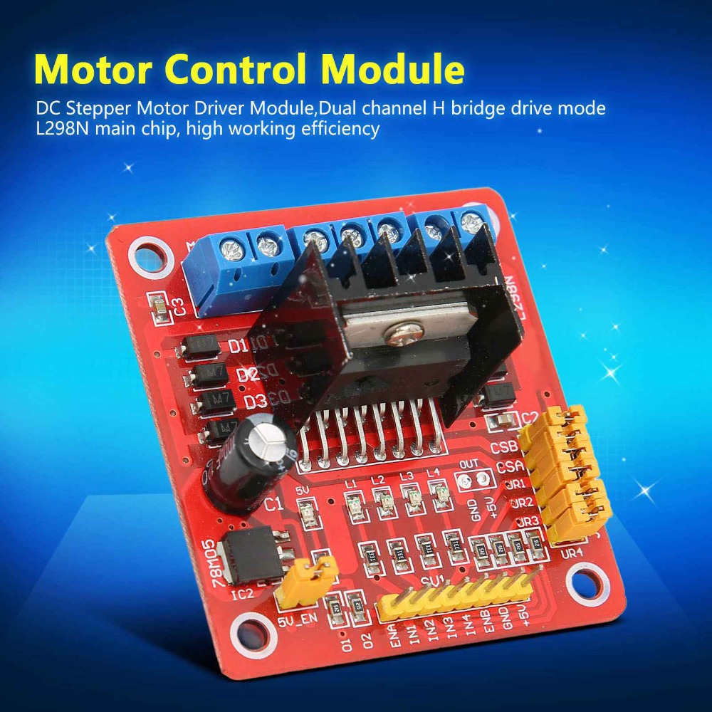 وحدة تحكم محرك خطوي L298N متعد - مراجعة L298N Module وسعره