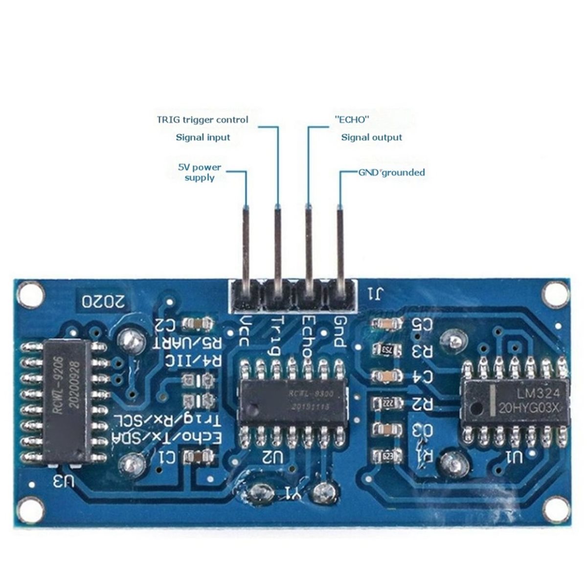 6 قطع من وحدة استشعار المسافة  - مراجعة Ultrasonic Distance Sensor وسعره