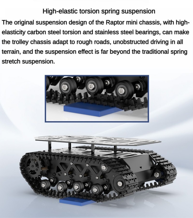 شاسيه دبابة RC بقدرة تحميل 10  - مراجعة Tracked Robot Chassis وسعره
